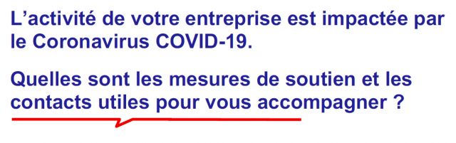 Rappel aides aux entreprises - Covid 19